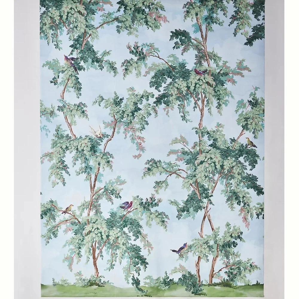 New Anthropologie Carl Robinson Suffolk Lane Chinoiserie Wall Mural Wallpaper